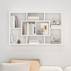 Estantería de pared madera de ingeniería blanco 85x16x52,5 cm