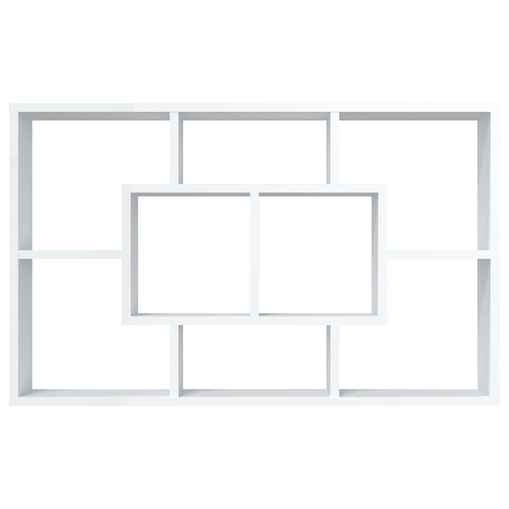 Estantería de pared madera de ingeniería blanco 85x16x52,5 cm