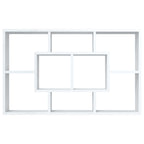 Estantería de pared madera de ingeniería blanco 85x16x52,5 cm