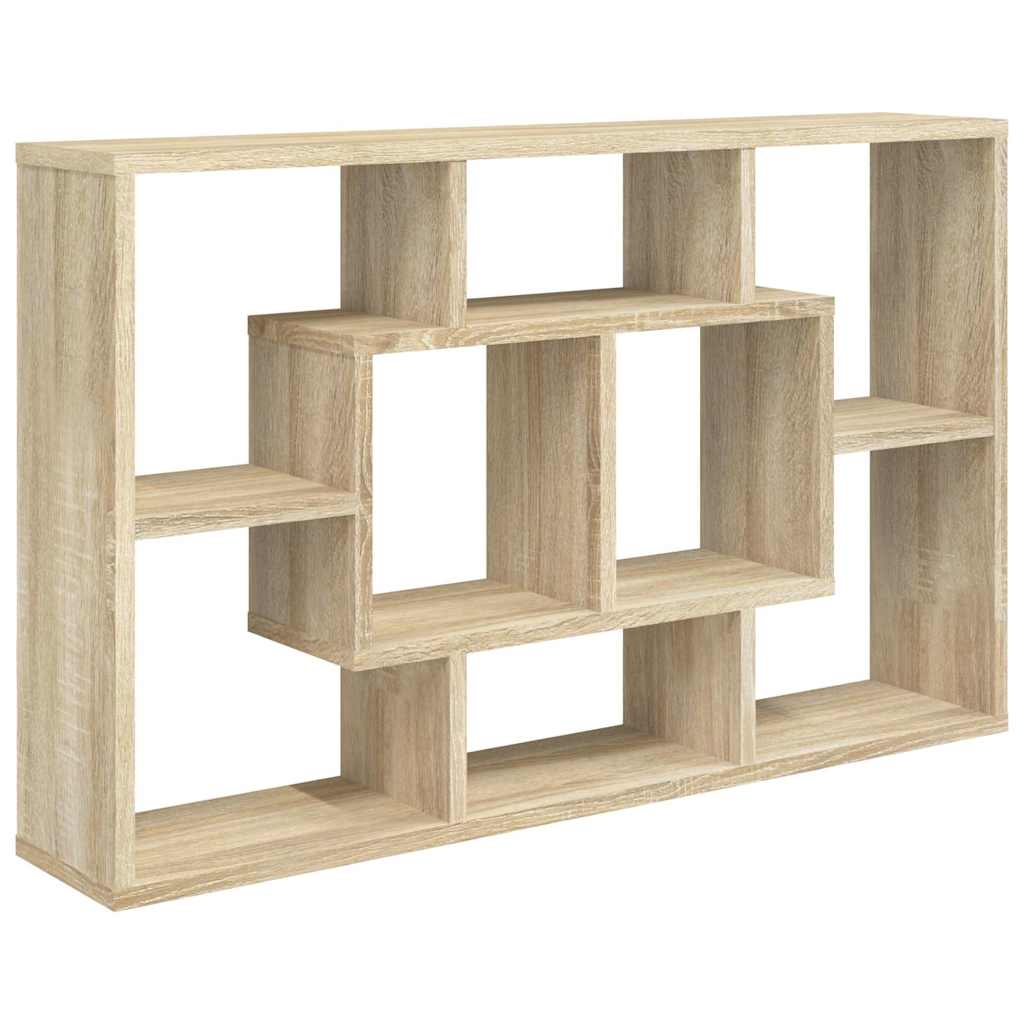 Estantería pared madera ingeniería roble Sonoma 85x16x52,5 cm