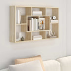 Estantería pared madera ingeniería roble Sonoma 85x16x52,5 cm