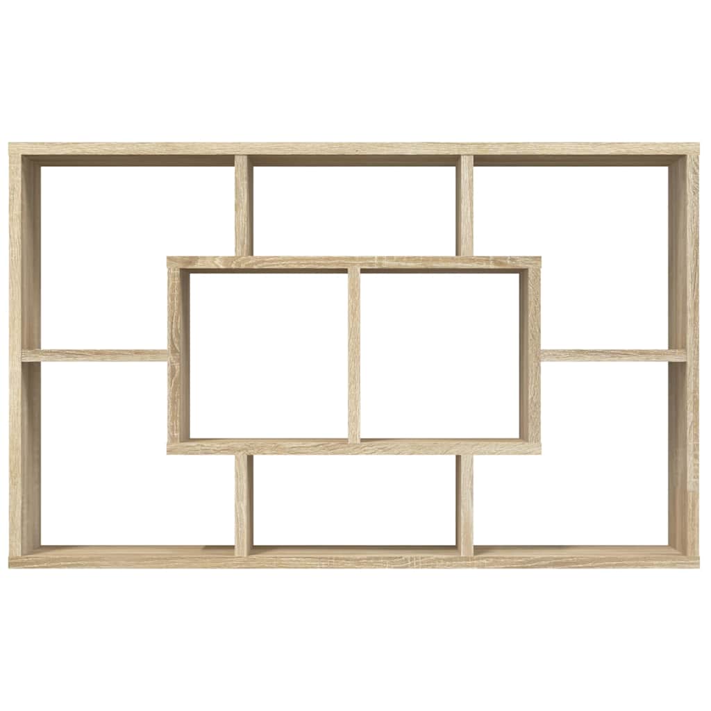Estantería pared madera ingeniería roble Sonoma 85x16x52,5 cm