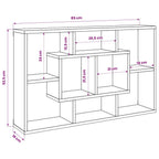 Estantería pared madera ingeniería roble Sonoma 85x16x52,5 cm