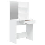 Tocador con espejo blanco 74,5x40x141 cm