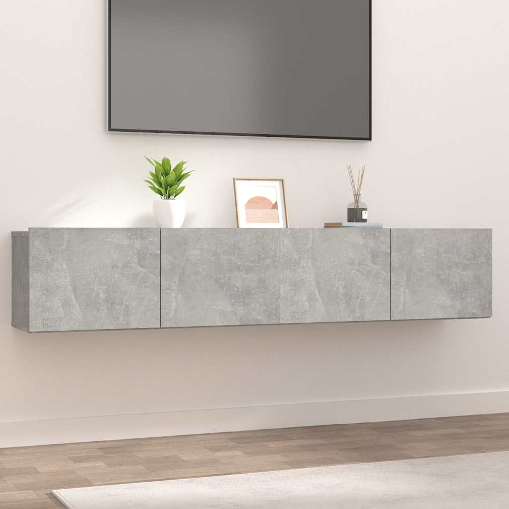 Muebles de TV 2 uds madera ingeniería color roble 80x30x30 cm