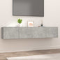 Muebles de TV 2 uds madera ingeniería color roble 80x30x30 cm