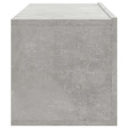 Mueble TV de pared 2 uds madera contrachapada gris 100x30x30cm