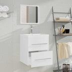 Armario de baño con espejo blanco 41x38,5x48 cm