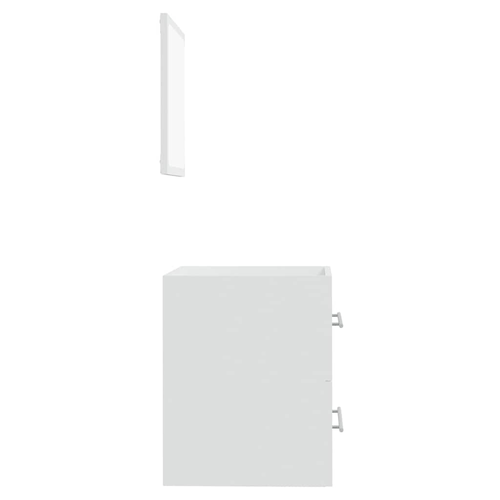 Armario de baño con espejo blanco 41x38,5x48 cm