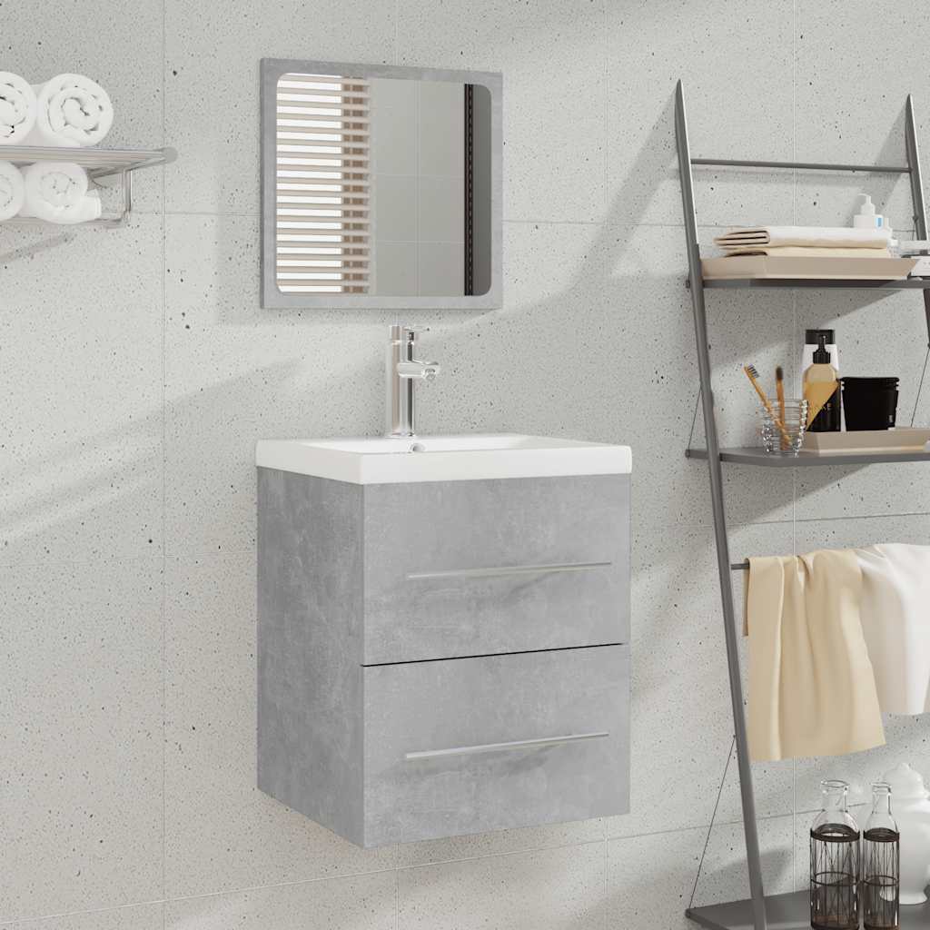 Armario de baño con espejo blanco 41x38,5x48 cm