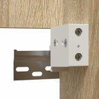 Armario de baño con espejo madera de ingeniería roble Sonoma