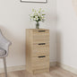 Aparador de madera contrachapada blanco 30x30x70 cm