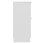 Aparador de madera contrachapada blanco 30x30x70 cm