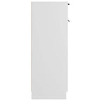 Armario de baño madera contrachapada blanco 32x33,5x90 cm