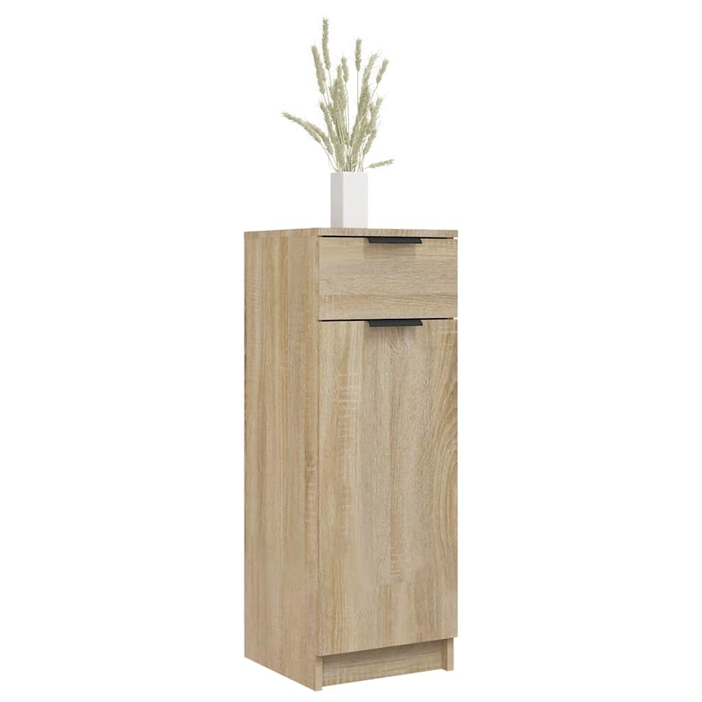 Armario de baño madera contrachapada roble Sonoma 32x33,5x90 cm