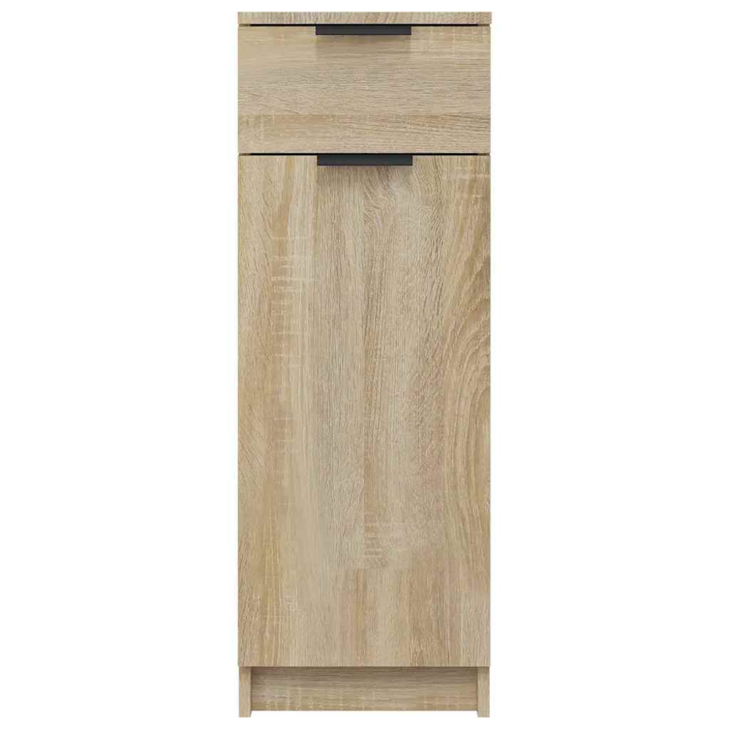 Armario de baño madera contrachapada roble Sonoma 32x33,5x90 cm