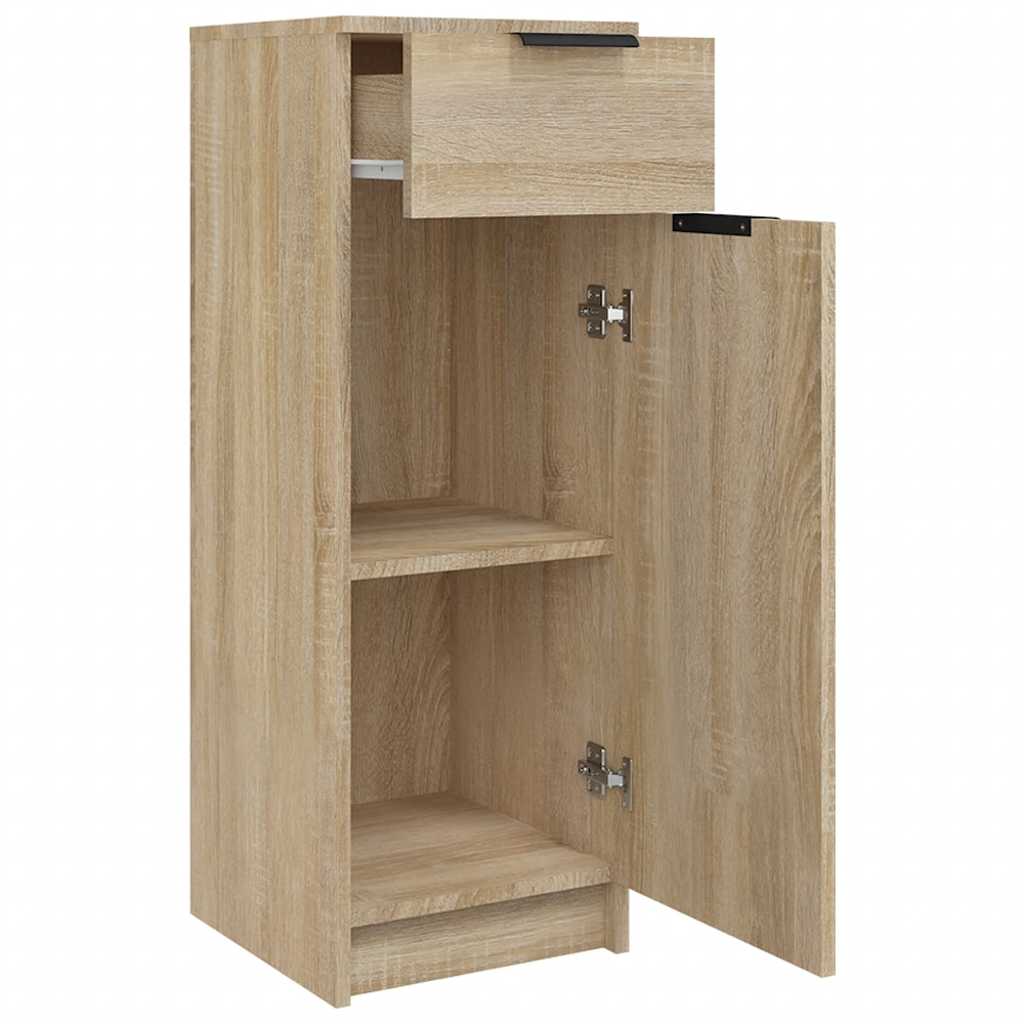 Armario de baño madera contrachapada roble Sonoma 32x33,5x90 cm