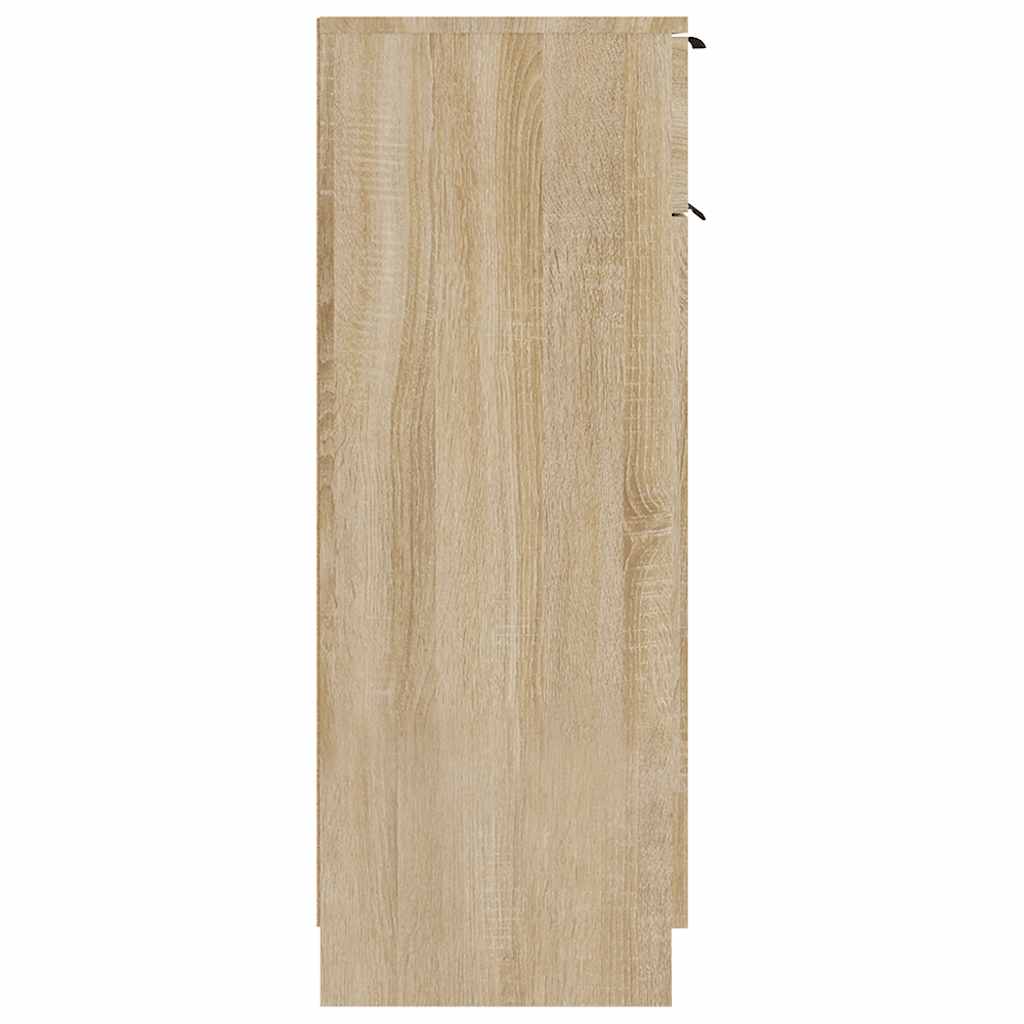 Armario de baño madera contrachapada roble Sonoma 32x33,5x90 cm