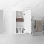 Armario de baño de pared blanco 32x20x67 cm