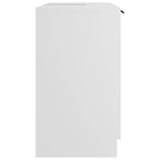 Armario de baño madera contrachapada blanco 64,5x33,5x59 cm