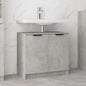 Smoked oak plywood bathroom cabinet 64.5x33.5x59 cm