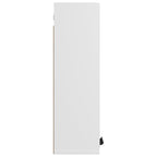 Armario de baño con espejo blanco 64x20x67 cm