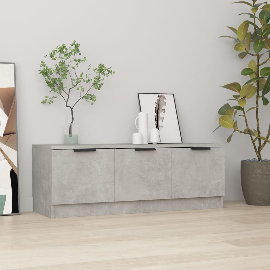 White plywood TV cabinet 102x35x36.5 cm
