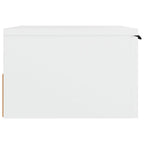 Mesitas de noche de pared 2 uds blanco 34x30x20 cm
