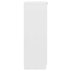 Zapatero de madera contrachapada blanco 30x35x100 cm