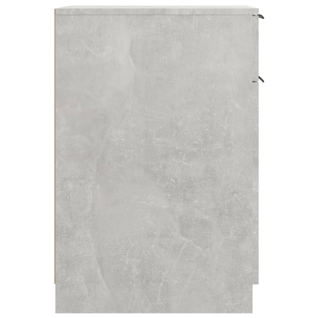 Armario de escritorio madera contrachapada gris 33,5x50x75 cm
