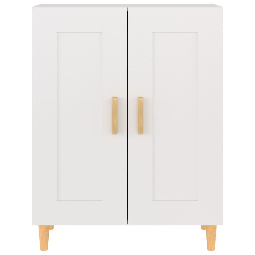 Aparador de madera contrachapada blanco 69,5x34x90 cm