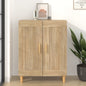 Aparador de madera contrachapada blanco 69,5x34x90 cm