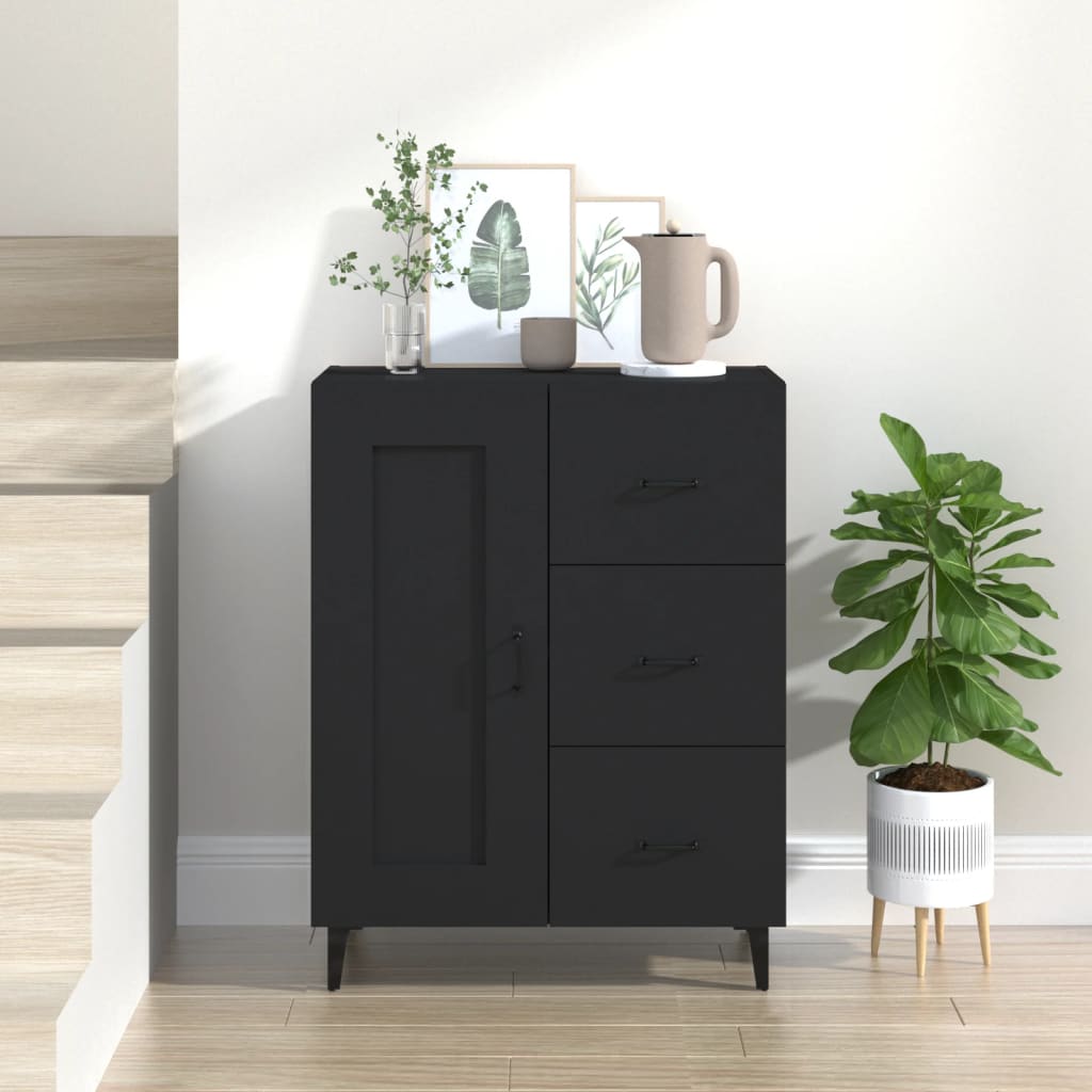 White plywood sideboard 69.5x34x90 cm