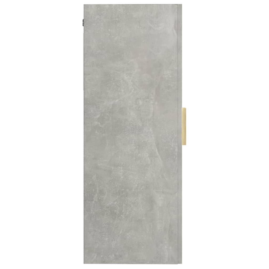 Armario colgante de pared gris hormigón 69,5x34x90 cm
