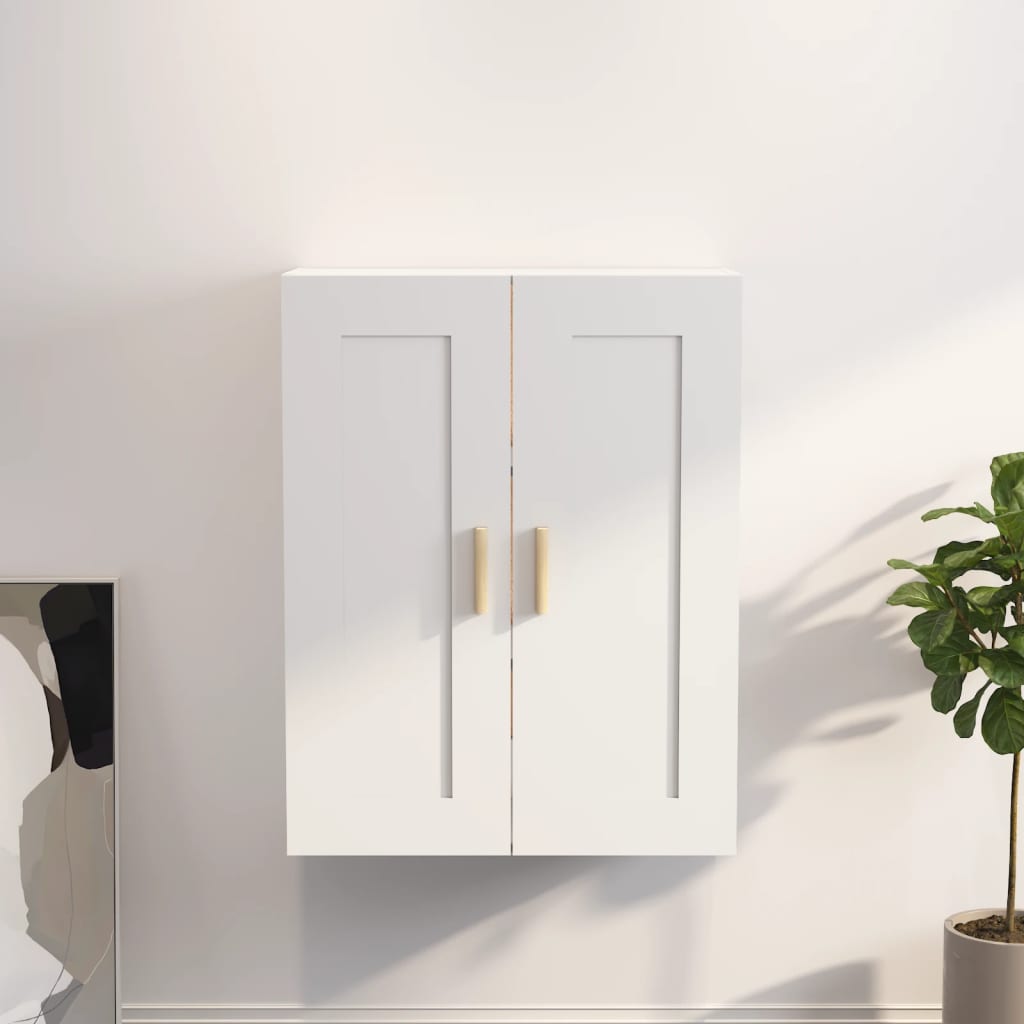 Concrete gray plywood wall cabinet 34.5x34x90 cm
