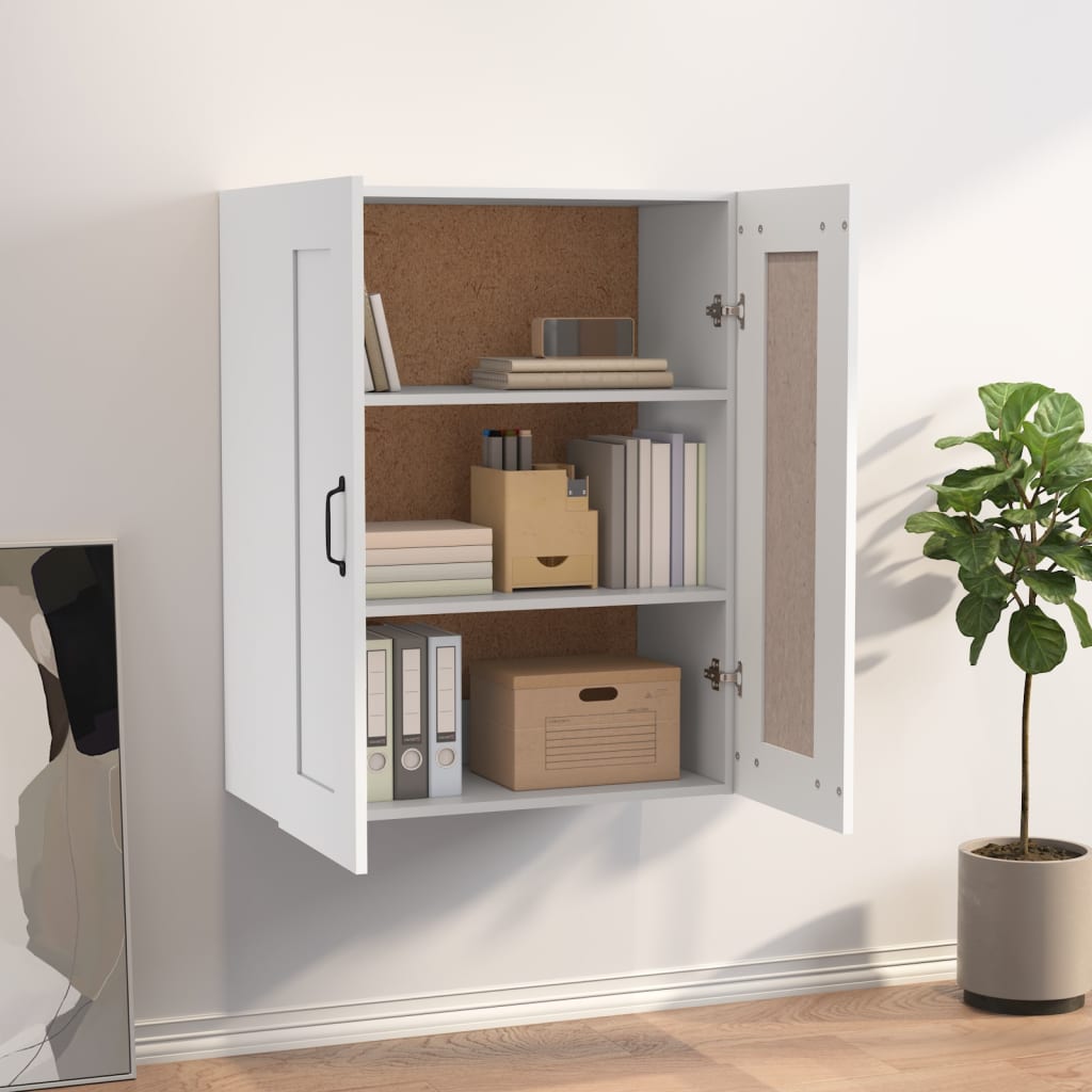 Armario colgante de pared blanco 69,5x32,5x90 cm