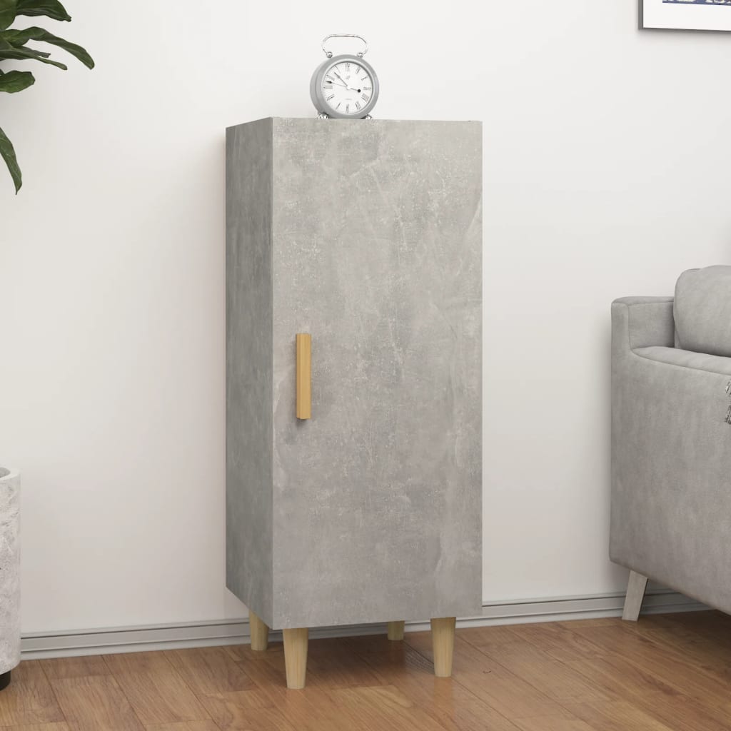 Aparador de madera contrachapada blanco 34,5x34x90 cm