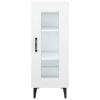 Aparador de madera contrachapada blanco 34,5x34x90 cm