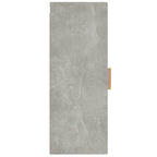 Armario de pared contrachapada gris hormigón 34,5x34x90 cm