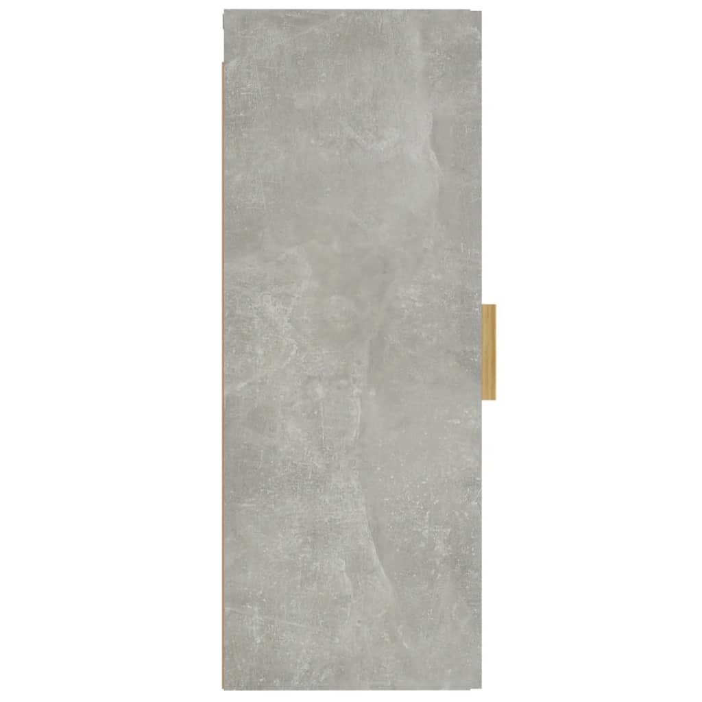 Armario de pared contrachapada gris hormigón 34,5x34x90 cm