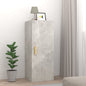 Concrete gray plywood wall cabinet 34.5x34x90 cm