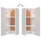 Armario de pared madera de ingeniería blanco 34,5x34x90 cm