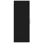 Armario de pared madera de ingeniería negro 34,5x34x90 cm