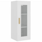 Armario de pared madera de ingeniería blanco 34,5x34x90 cm