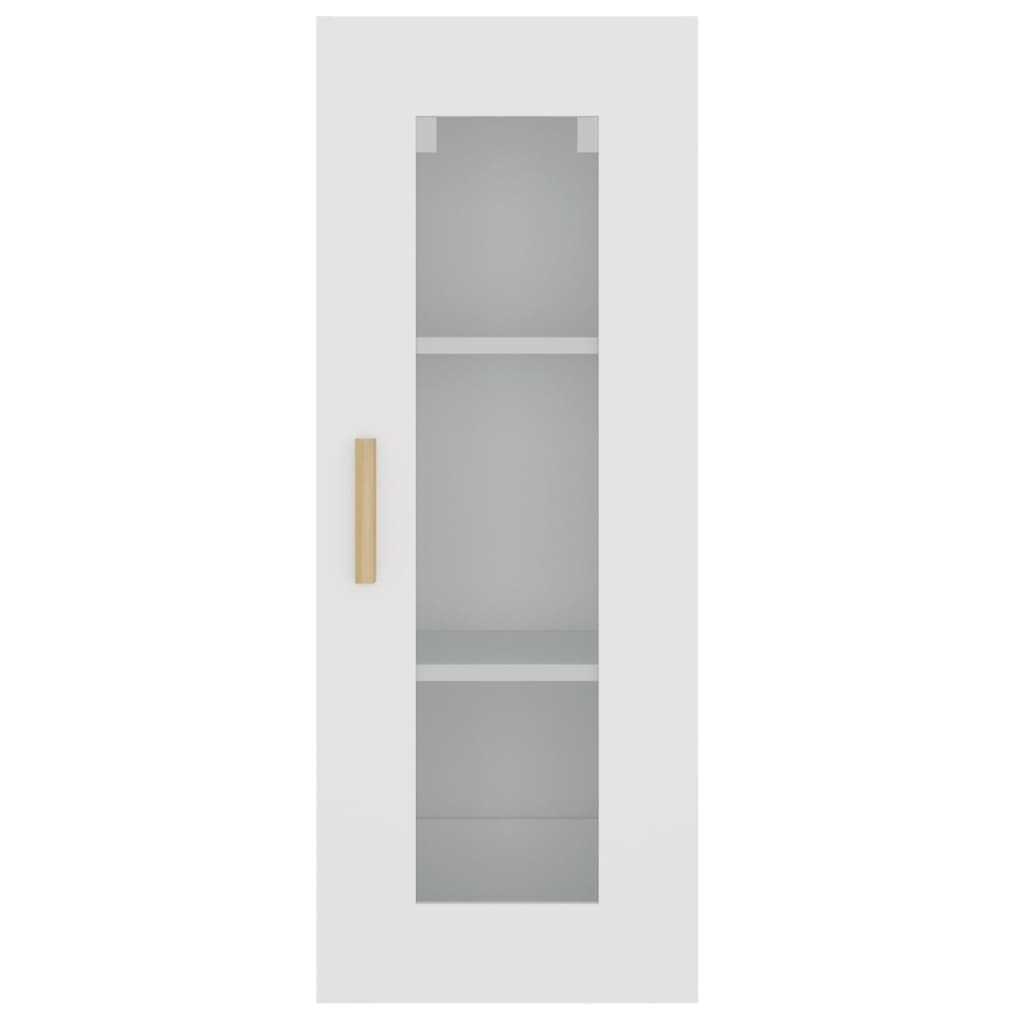 Armario de pared madera de ingeniería blanco 34,5x34x90 cm
