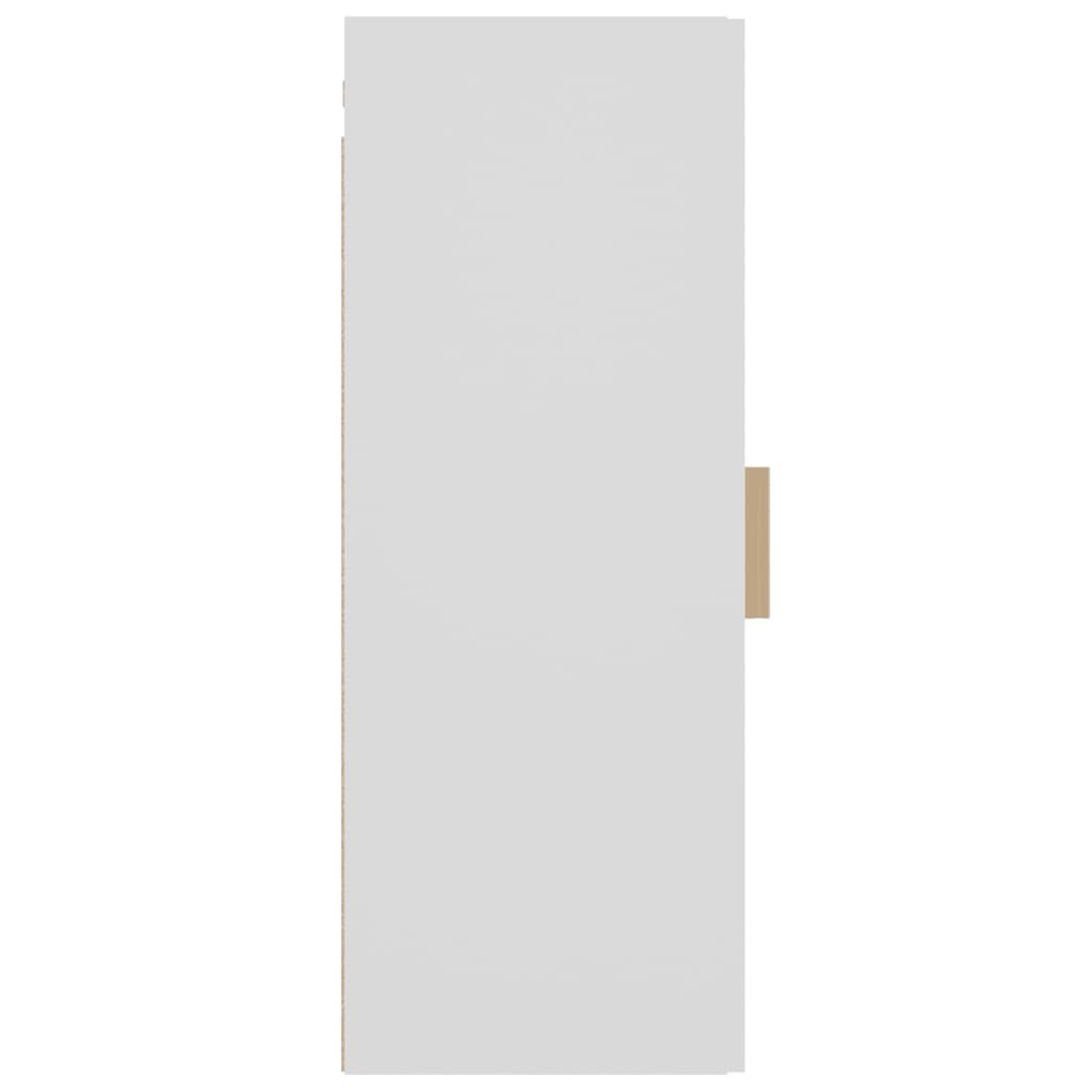Armario de pared madera de ingeniería blanco 34,5x34x90 cm