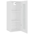 Armario de pared madera de ingeniería blanco 34,5x34x90 cm