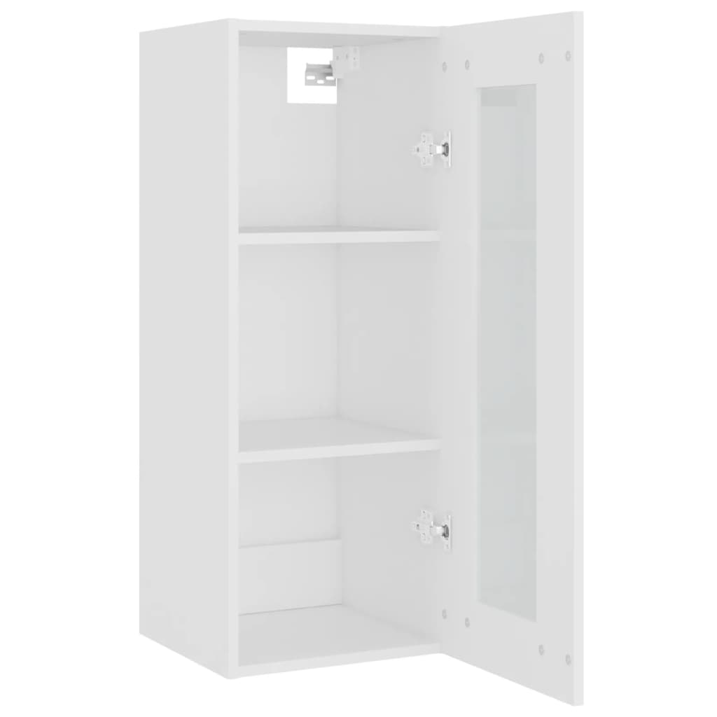 Armario de pared madera de ingeniería blanco 34,5x34x90 cm