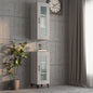 Armario colgante de pared blanco 69,5x32,5x90 cm