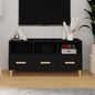Mueble de TV madera contrachapada blanco 102x35x50 cm